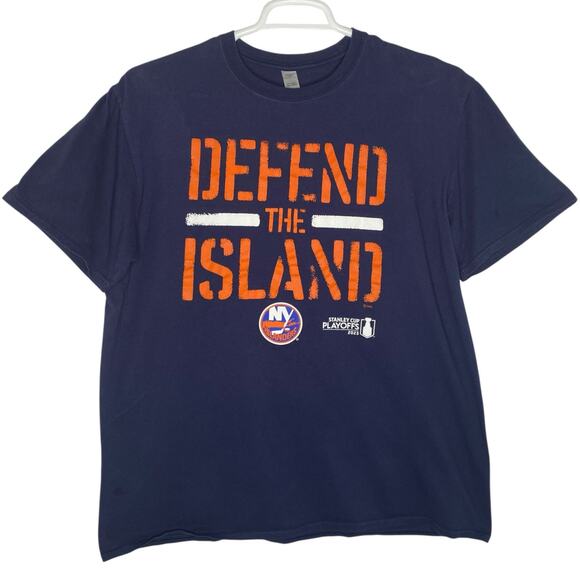 Fanatics Other - Fanatics New York Islanders Defend the Island 2023 NHL Playoffs T-Shirt Blue XL